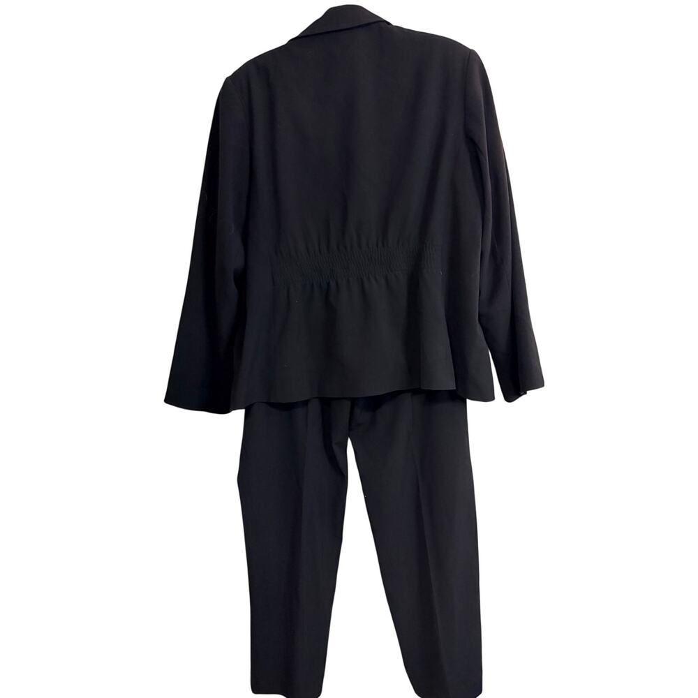Vintage Cato Woman Black 2-Piece Pantsuit Blazer & Pants Size 20W - Picture 3 of 10
